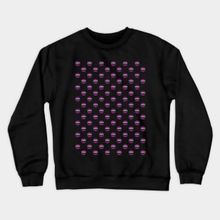 Chess Logo in Black, White and Pink Pattern Crewneck Sweatshirt